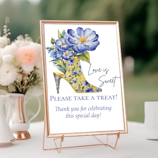 Chinoiserie High Heel Liebe ist Sweet Sign Tischnummer (Von Creator hochgeladen)