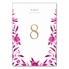 Chinoiserie Hochzeitskarte Tischnummer