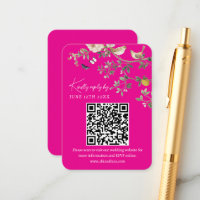 Chinoiserie-Hochzeitswebsite RSVP-QR-Code