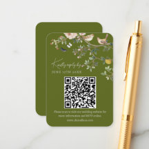 Chinoiserie-Hochzeitswebsite RSVP-QR-Code 