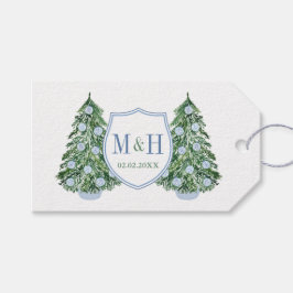 Chinoiserie Holidays Hochzeitspaare Wappen Gefalle Geschenkanhänger