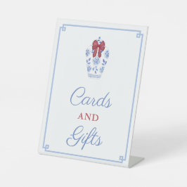 Chinoiserie Holidays Polterabend Karten und Gesche Sockelschild