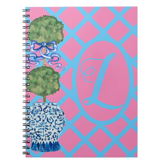 Chinoiserie Ingwer Jars Topirade Notizblock (Vorderseite)