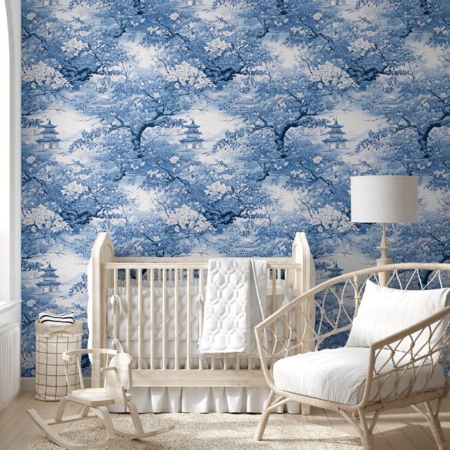 Chinoiserie-Inspiriert Muster ID1094 Tapete (Kinder)