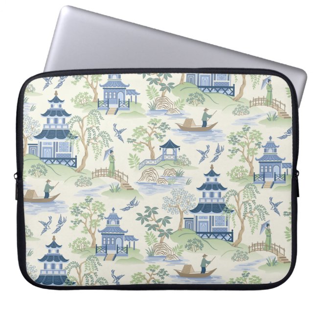 Chinoiserie Laptopschutzhülle (Vorderseite)