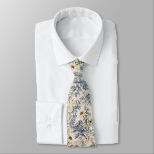Chinoiserie Libellen und Gänseblümchen Krawatte