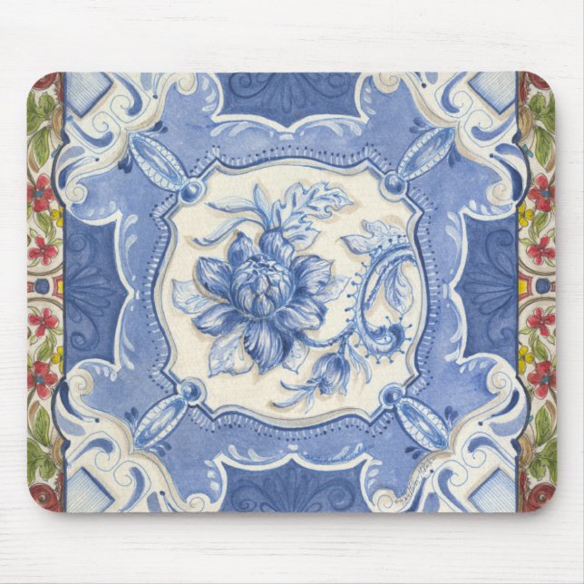 Chinoiserie Lotus Mousepad (Vorne)