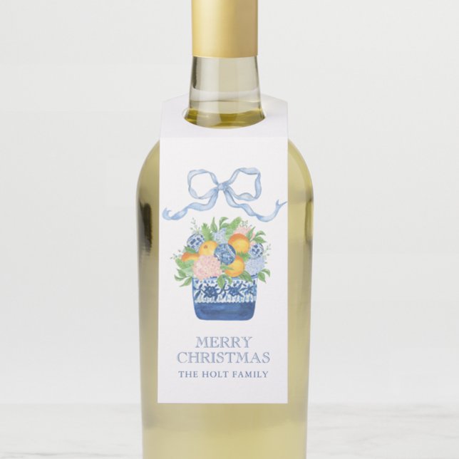 Chinoiserie Mandarinen Weihnachten Flaschenanhänger (Von Creator hochgeladen)