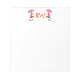 Chinoiserie Monkey Note Pad Notizblock