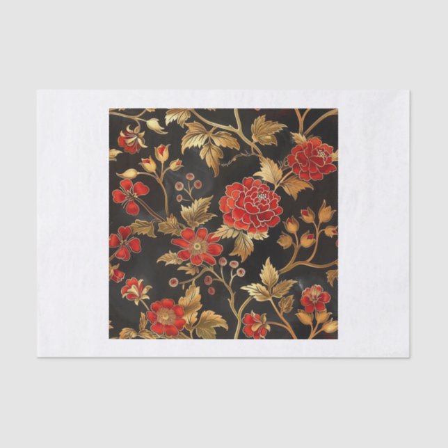 Chinoiserie Muster18 Seidenpapier (Vorderseite)