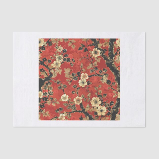 Chinoiserie Muster19 Seidenpapier (Vorderseite)