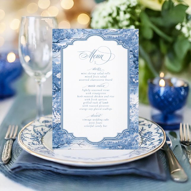 Chinoiserie Muster und dekorative Grenze ID1094 Menükarte (Von Creator hochgeladen)