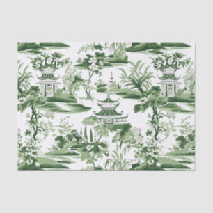 Chinoiserie Orientales Landschaftsbild Seidenpapier