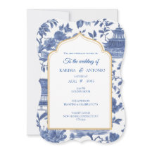 Chinoiserie Pagoda Einladung