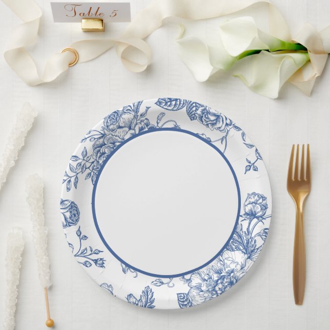 Chinoiserie Papierplatte Pappteller (Hochzeit)