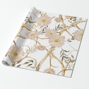 Chinoiserie Peony Floral Geschenkpapier