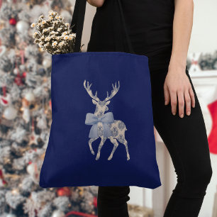 Chinoiserie Reindeer Navy Weihnachten