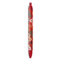 Chinoiserie Rote Hawaiianische Blumenmuster Japani