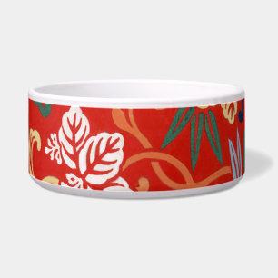 Chinoiserie Rote Hawaiianische Blumenmuster Japani Napf