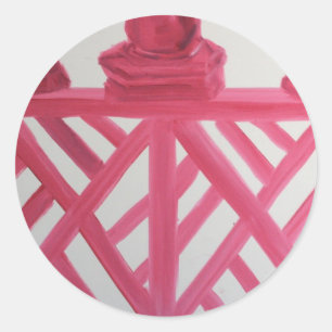 Chinoiserie Runder Aufkleber