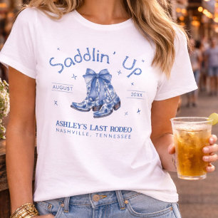Chinoiserie Saddlin' Up Junggeselinnen-Abschied T-Shirt