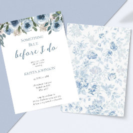 Chinoiserie Something Blue Brautparty Einladung