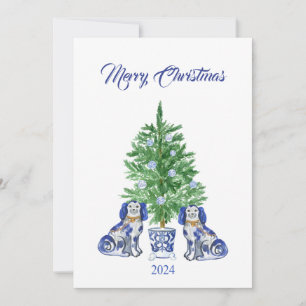 Chinoiserie-Staffordshire-Weihnachtskarte Dankeskarte