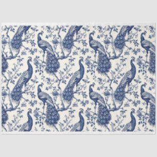 Chinoiserie Style Peacock Themenpapier Seidenpapier