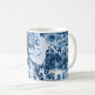 Chinoiserie-Toile, Blue Willow, blaues Porzellan Kaffeetasse