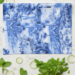 Chinoiserie-Toilette, blaue Weide, blaue China    Geschirrtuch