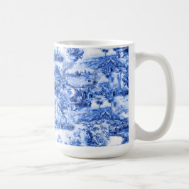 Chinoiserie-Toilette, blaue Weide, blaue China   Kaffeetasse