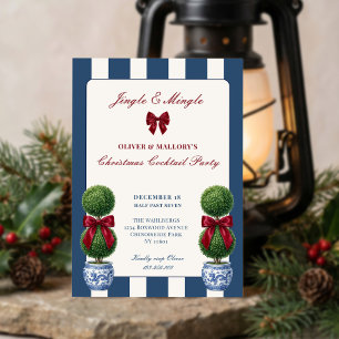 Chinoiserie-Topiar-Jingle-Mingle-Weihnachtsfeier Einladung