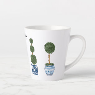 Chinoiserie-Topiary-Baum-Trio Keramik  Milchtasse