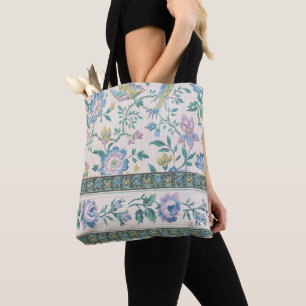 Chinoiserie Vintage Vogel Florales Pastellmuster