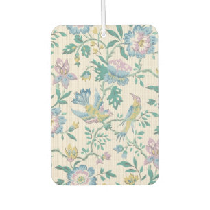 Chinoiserie Vintage Vogel Florales Pastellmuster Autolufterfrischer