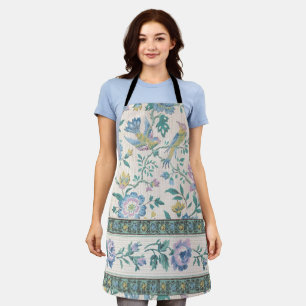 Chinoiserie Vintage Vogel Florales Pastellmuster Schürze