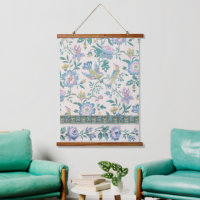 Chinoiserie Vintage Vogel Florales Pastellmuster