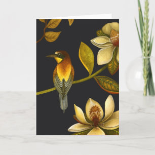 Chinoiserie-Vögel IV - Gruß-Karte Karte