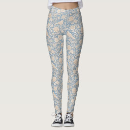 Chinoiserie-Vogel- und Blumen-nahtloses Muster Leggings