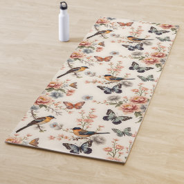 Chinoiserie Vogel- und Schmetterlingsharmonie Yogamatte