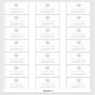 Chinoiserie Wedding Guest Envelope Address Labels