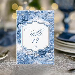 Chinoiserie Wedding Pattern Tischnummern ID1094