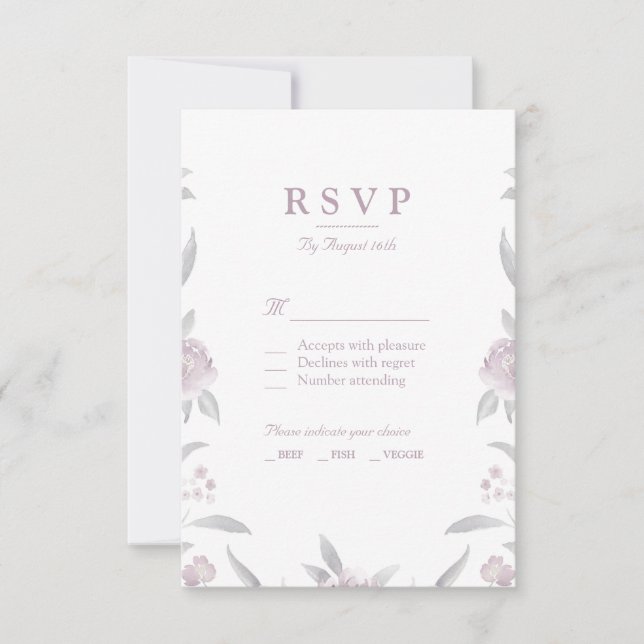 Chinoiserie Wedding RSVP (Vorderseite)