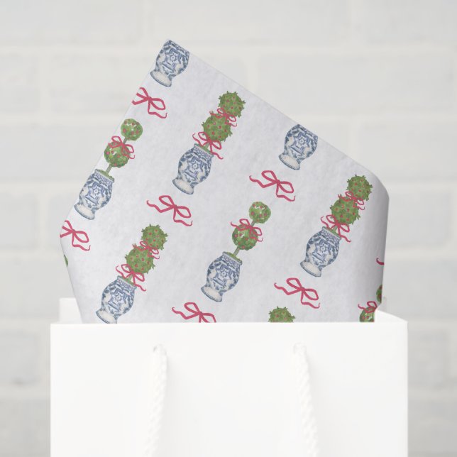 Chinoiserie Weihnachten Seidenpapier (Geschenktüte)