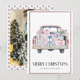 Chinoiserie-Weihnachts-LKW-Vornehm-Foto Feiertagskarte