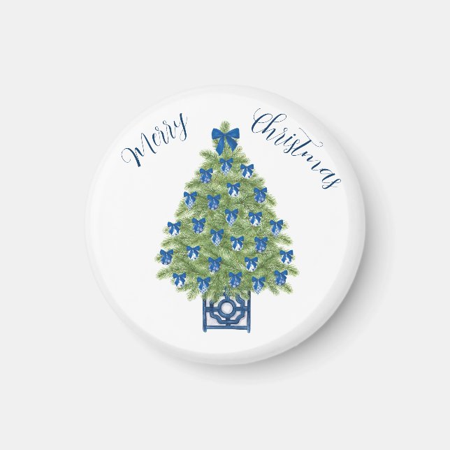 Chinoiserie Weihnachtsbaum Magnet (Vorne)