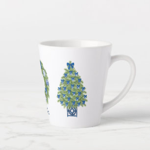 Chinoiserie Weihnachtsbaum und Kranz Milchtasse