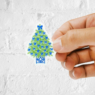 Chinoiserie Weihnachtsbaum Vinyl Sticker