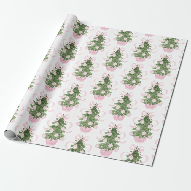 Chinoiserie Weihnachtsbaum Wrapping Paper Geschenkpapier (Ungerollt)
