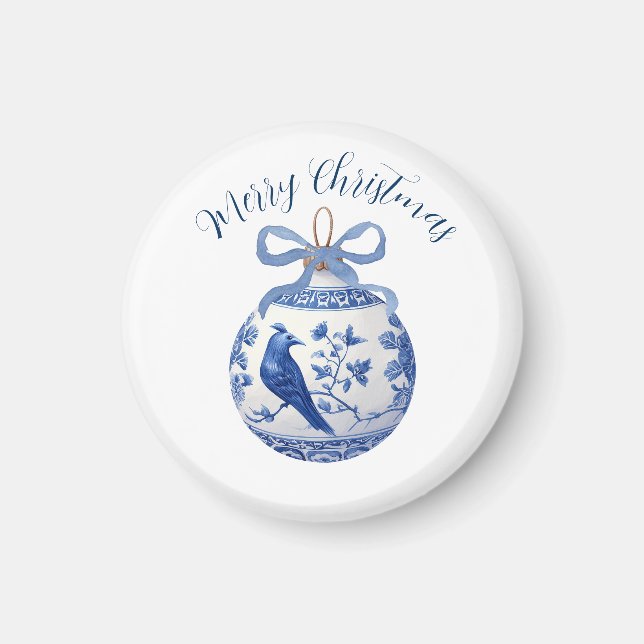 Chinoiserie Weihnachtsdekoration Magnet (Vorne)